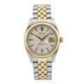 Rolex Datejust Bubbleback Vintage 6305 Men's Automatic Watch 18K Two-Tone 36mm
