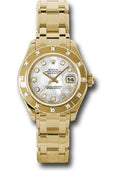 Rolex Datejust Pearlmaster 80318 New Factory Diamond MOPDial Watch 29mm Box&Car