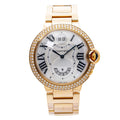 Cartier Ballon Bleu WE902019 3220 Rose Factory Diamond MOP Dial Quartz Lady 38mm
