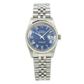 Rolex Datejust 16030 Steel Jubilee Blue Buckley Dial Automatic Men's Watch 36mm