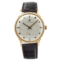 Girard Perregaux Vintage Rose Gold Silver Dial New Strap Manual Watch 36mm