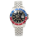 Rolex GMT Master 1675 Pepsi Patina Gilt Vintage 1966 Steel Jubilee Watch 40mm