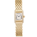 Cartier Tank Louis 1141 18k Yellow Gold Factory Diamonds Quartz Ladie Watch 18mm