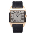 Cartier Santos Dumont 2650 W2006951 18k Rose Gold White Dial Manual Watch 35mm