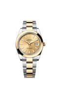 Rolex DateJust 126303 18k Yellow Gold Oyster Champagne Dial Auto Watch 41mm