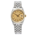 Rolex Datejust 16003 Steel Jubilee 18k Gold Bezel Tropical Dial Men's Watch 36mm