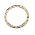 Diamond Bezel 48 Stones 14k Yellow Gold 36.6mm 6grams 2.15Ct GVS