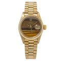 Rolex Datejust 6917 18K YG President Automatic Tiger Eye Dial Ladies 26mm