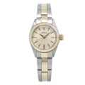 Rolex Oyster Perpetual 6619 14k Yellow Oyster Two Tone Auto Ladies Watch 24mm