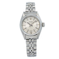 Rolex Oyster Perpetual 6718 SS Jubilee Silver Index Dial Ladies Watch 24mm