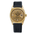 Rolex DayDate 1803 18k Yellow Gold Factory Diamond Champagne Dial Men watch 36mm