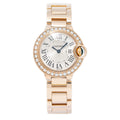 Cartier Ballon Bleu 3007 WJBB0015 Factory Diamond Bezel Quartz Ladies Watch 28mm