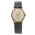 Patek Philippe Calatrava 448J Vintage Rare Yellow Gold Silver Dial Unisex 28mm