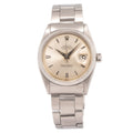 Rolex Datejust 1600 Rare Alpha HandsOyster Stainless Silver Dial Mens Watch 36mm