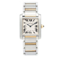 Cartier Tank Francaise 2301 W51012Q4 18k Yellow Gold Two Tone Quartz Ladies 25mm