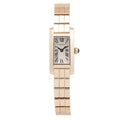 Cartier Tank Allongee Laniere 2593 W15373X5 18K Rose Quartz Ladies Watch 15x21mm