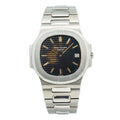 Patek Philippe Nautilus 3700/1 Jumbo Tropical Steel Watch 40mm w/ Archive Paper