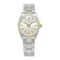 Rolex Oyster Perpetual 6751 Two Tone Auto Silver Dial Midsize Ladies Watch 31mm
