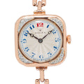 Rolex Cusion RARE Vintage 9K Rose Gold Diamond Bezel Manual Ladies Watch 25mm