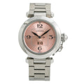 Cartier Pasha 2475 Stainless Steel Pink Dial Automatic Ladies Watch 35mm