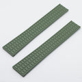 Patek Philippe Original 208806 New Rubber Strap Khaki Green for Aquanaut 19x16mm