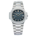 Patek Philippe Nautilus 5800 With Archives RARE Stainless Blue Dial Watch 38mm