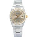 Rolex DateJust 1601 TwoTone Oyster 7836 Grey Dial Automatic Men's Watch 36mm