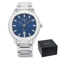 Piaget Polo Date GOA46018 2022 Complete Stainless Steel Blue Diamond Dial 36mm