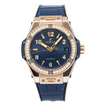 Hublot Big Bang OneClick 465.OX.7180.LR.1204 Rose Factory Diamond Blue Dial 39mm
