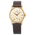 Rolex Precision Vintage RARE 18k Rose Gold Waffle Dial Manual Winding Watch 32mm