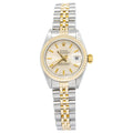 Rolex DateJust 69173 Jubilee 18K Yellow Two Tone Silver Dial Auto Ladies 26mm
