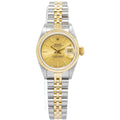 Rolex DateJust 69173 Jubilee 18K Yellow Two Tone Champagne Dial Auto Ladies 26mm