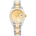 Rolex Datejust 179173 18k Two Tone Factory Diamond Anniversary Dial Lady 26mm
