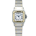 Cartier Santos Carre 18K Yellow Gold White Dial Automatic Ladies Watch 24mm