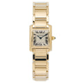 Cartier Tank 1820 Francaise W50002N2 18K YG Cream Dial Quartz Ladies 20x25mm