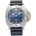 Panerai Luminor Submersible PAM00371 Titanium Blue Dial Auto Men's 47mm