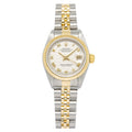 Rolex DateJust 69173 18K YG Two Tone Jubilee Cream Pyramid Dial Auto Ladies 26mm