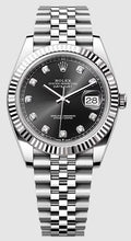 Rolex Datejust 126334 2023 NEW Complete Jubilee Black Diamond Dial Watch 41mm