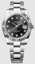 Rolex Datejust 126334 2023 NEW Complete Oyster Black Diamond Dial Watch 41mm