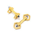 Cufflinks Elegant Vintage Easy Ceylon Sapphire 18K YG Approx 2CT 12.5 Grams