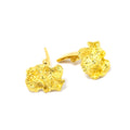 Cufflinks Pair Of 18K Yellow Gold Nugget Unique 9.2 Grams