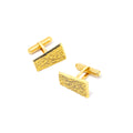 Cufflinks Mecan Elde French 18K Yellow Gold Rectangular Vintage 12.6 Grams