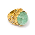 Elegant Emerald Ring with 18K Yellow Gold 17.5Grams 25Ct(approx) Size 7