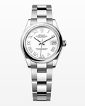 Rolex Datejust 278240 2021 Box/Card Oyster Steel White Roman Dial Midsize 31mm