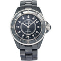 Chanel J12 H1626 Black Ceramic Black Diamond Dial Automatic Unisex Watch 38mm