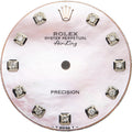 Rolex Air King Pink MOP Aftermarket Diamond Dial