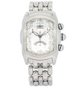 Invicta Grand Lupah 2220 Stainless Steel Diamond Bezel Silver Dial Quartz 44mm