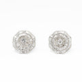 Diamond Earring with 6.25Carat FVVS1 Diamond 18K White Gold 12.3grams