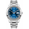 Rolex Datejust 116300 MINT Box/Paper SS Oyster Blue Roman Dial Auto Men's 41mm