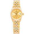 Rolex Datejust 6827 18K Yellow Gold Jubilee Champagne Dial Auto Midsize 31mm